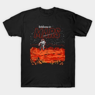 Welcome to Mars greetings from postcard T-Shirt